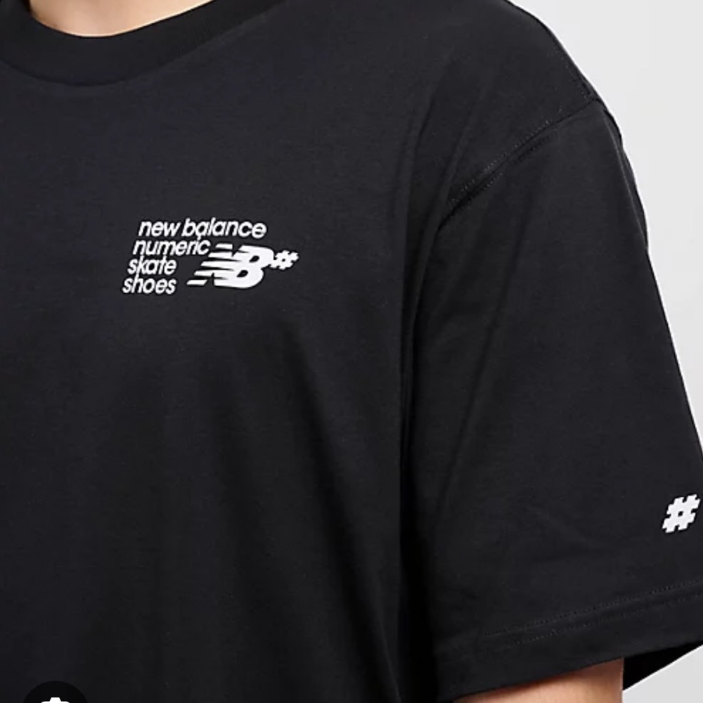New Balance Men's Black Graphic Tee. New